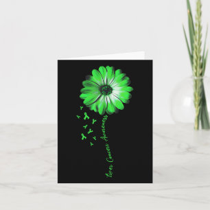 Daisy Flower Liver Cancer Awareness Gifts  Card