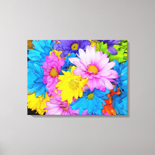 Daisy Flower Mix Canvas Print