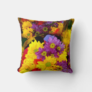 Daisy Flower Mix Pillow
