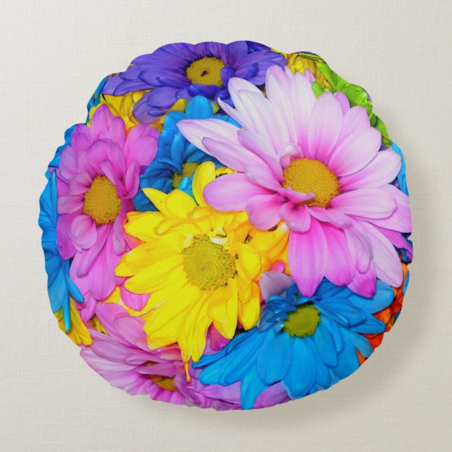 Daisy Flower Mix Pillow (Front)