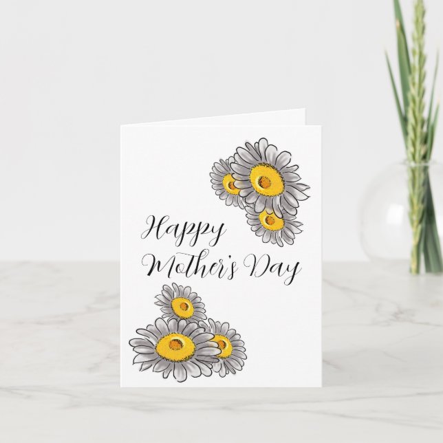 Daisy Flower Mother's Day Card (Front)