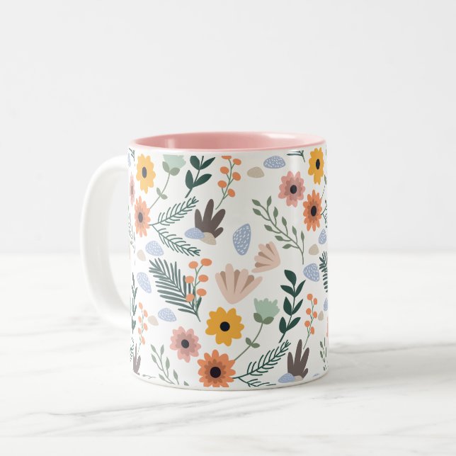 Daisy Flower Mug (Front Left)