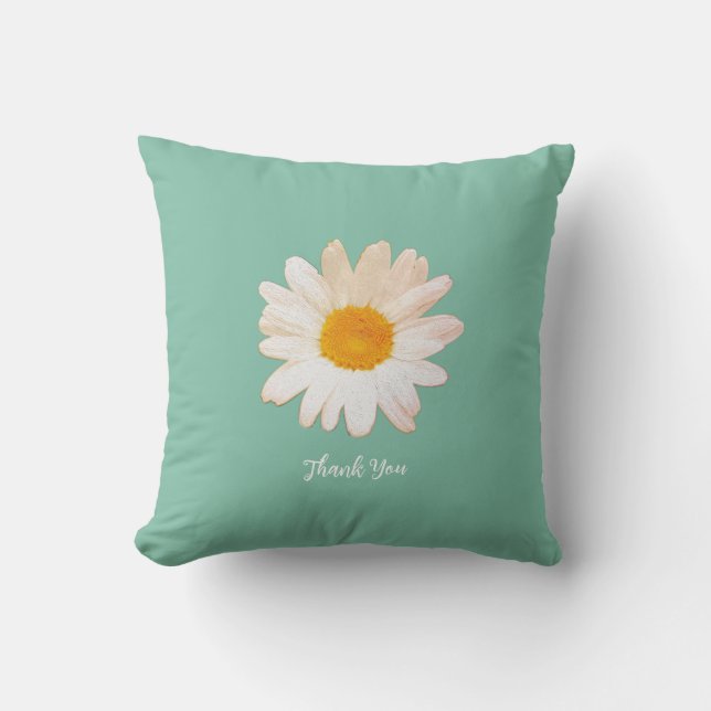 Daisy Flower Mug – Summer Botanical Cozy Cushion (Front)