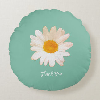 Daisy Flower Mug – Summer Botanical Cozy Round Cushion
