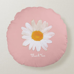 Daisy Flower Mug – Summer Botanical Cozy Round Cushion