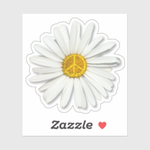 Daisy Flower of Inner Peace Symbol Sign - Hippie