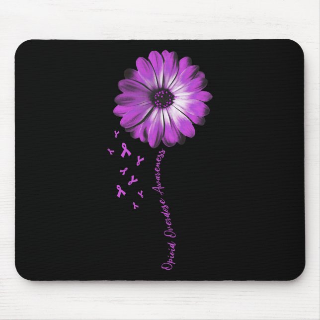 Daisy Flower Opioid Overdose Awareness Gifts  Mouse Pad (Front)