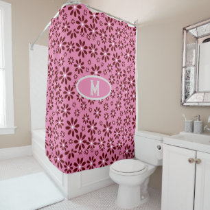 Daisy Flower Patern Customise Shower Curtain