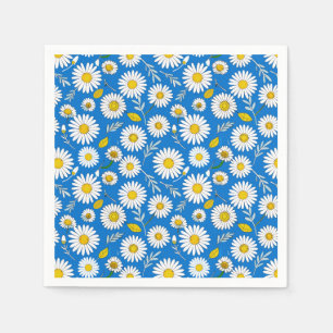 Daisy flower pattern napkin