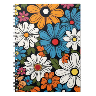 Daisy flower pattern Notebook