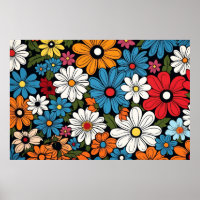 Daisy flower pattern