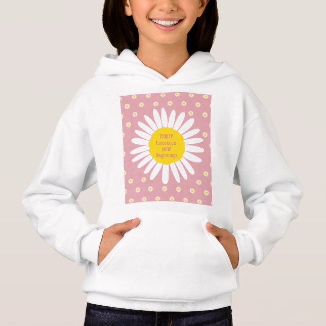 Daisy flower pattern - Purity, Innocence quote (Front)