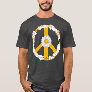Daisy Flower Peace Sign T-Shirt
