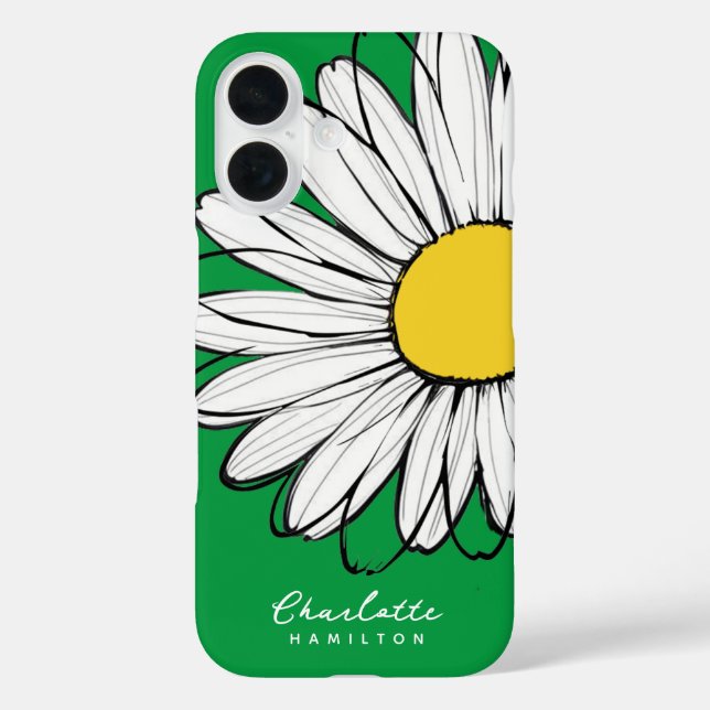 Daisy Flower Personalised Name Case-Mate iPhone Case (Back)