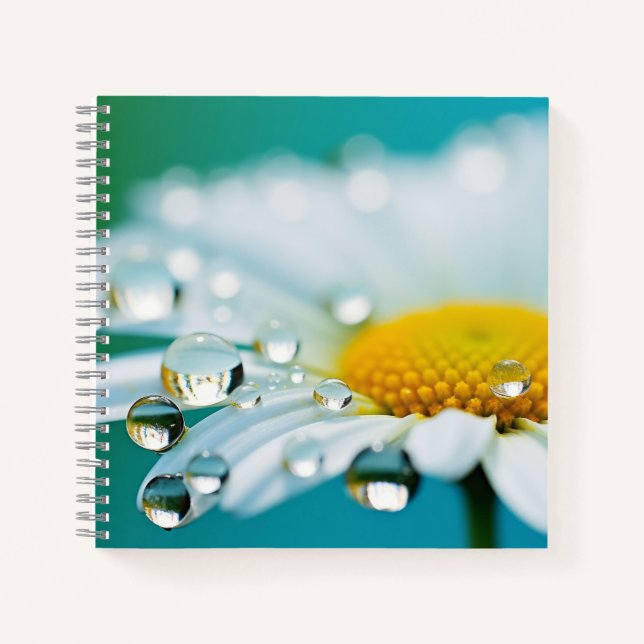 Daisy Flower Petal Nature Serene Calm Notebook (Front)