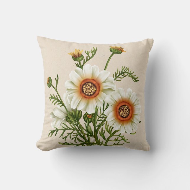 Daisy Flower Pillow (Front)