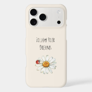 Daisy Flower Red Black Ladybug