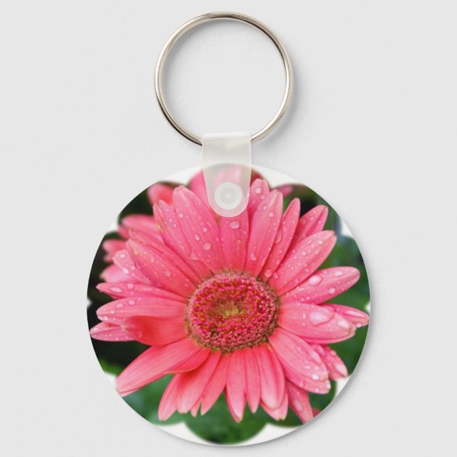 Daisy Flower Shape Key Ring (Front)