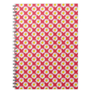 Daisy flower spiral notebook