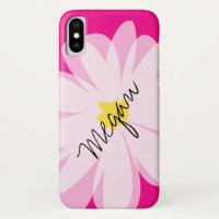 Daisy flower vector art custom iPhone X case