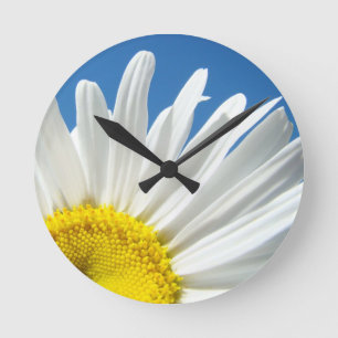 Daisy Flower Wall Clock Designer Personalised gift