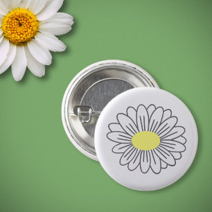 Daisy Flower White Button