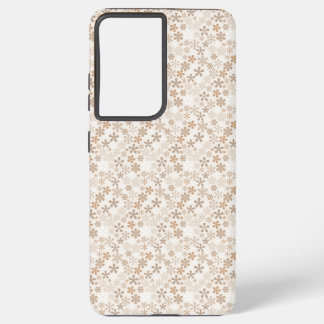 Daisy Flowers Beige Floral Aesthetic Ditsy Tan Samsung Galaxy Case