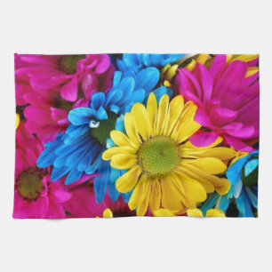 Daisy Flowers Blossoms Love Destiny Shower Party Tea Towel