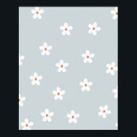 Daisy Flowers Blue Poster<br><div class="desc">Daisy Flowers Blue</div>