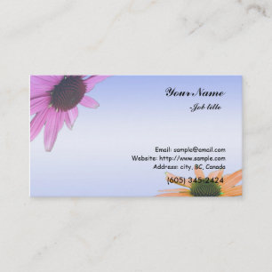 daisy flowers business card