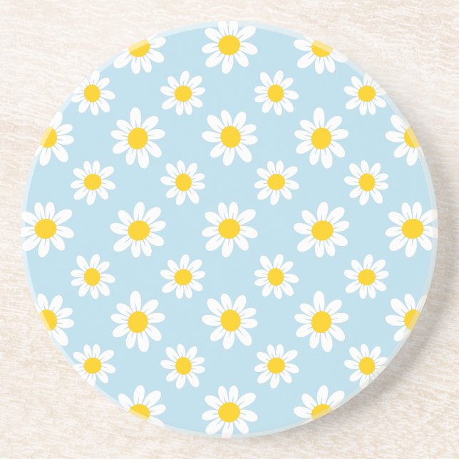 Daisy flowers coaster (Front)