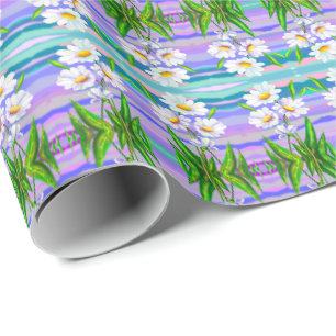 Daisy Flowers Gift Wrapping Paper Daisies
