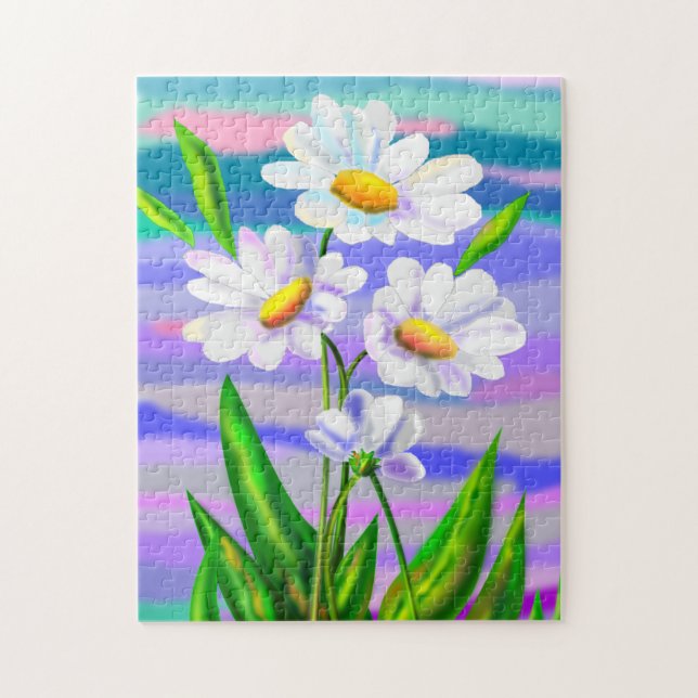 Daisy Flowers Jigsaw Puzzle Daisies Spring (Vertical)