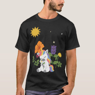 Daisy Flowers Kids Unicorn Floral T-Shirt