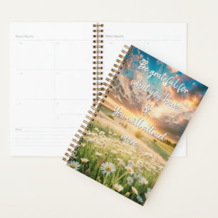 Daisy Flowers Meadow - Inspirational Phrases Planner