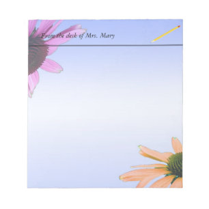 daisy flowers notepad