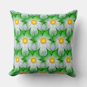 daisy flowers pillow
