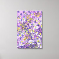 Daisy Flowers Polka Dot Summer Flowers Floral Art