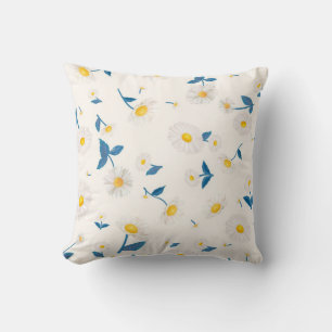 Daisy flowers Throw Pillow