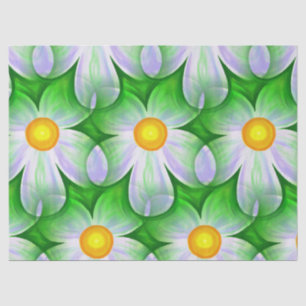 daisy flowers tissue paper