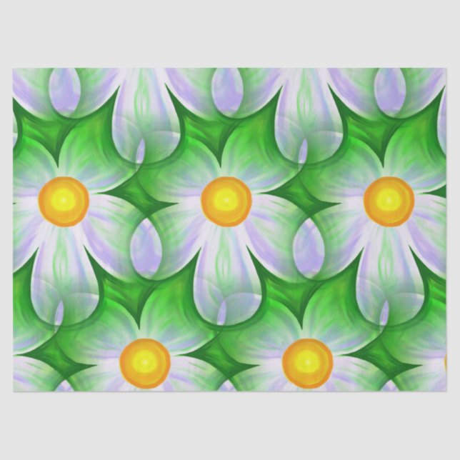daisy flowers tissue paper (Front)
