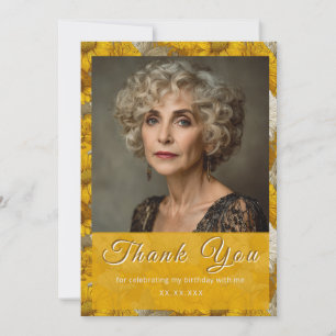 Daisy Garden 21St Birthday s For Mother Yellow Thank You Card