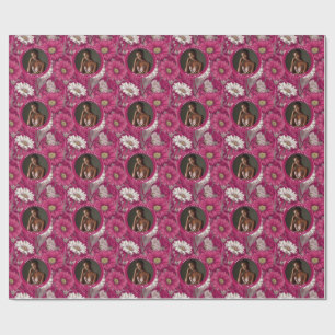 Daisy Garden 70Th Birthday Feminine Pink Wrapping Paper