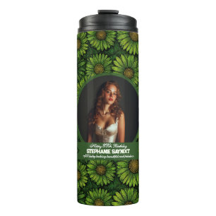 Daisy Garden Girl Birthday Modern Thermal Tumbler