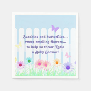 "Daisy Garden" - poem Napkin