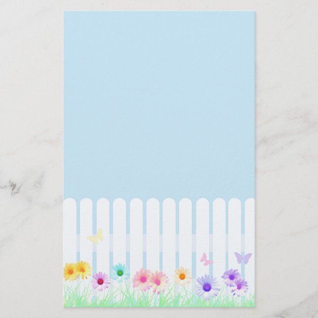Daisy Garden Stationary Stationery (Front)