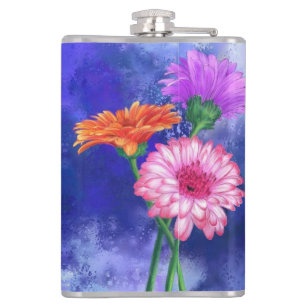 Daisy Gerbera Flask