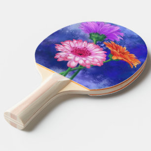 Daisy Gerbera Ping Pong Paddle