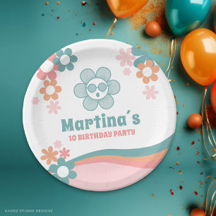 Daisy Girl 10th Birthday Party Paper Plate