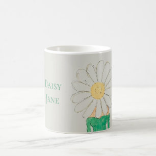 Daisy Girl Green Dress Coffee Mug